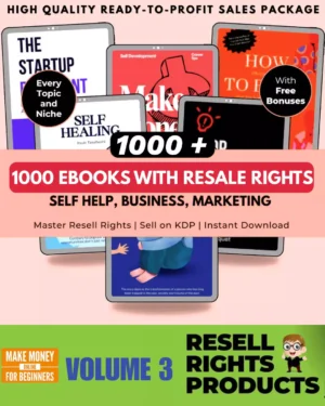 1000 Ebooks With Resale Rights - Volume 3