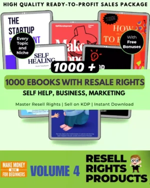 1000 Ebooks With Resale Rights - Volume 4