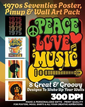 1970s Seventies Poster Pinup & Wall Art Pack
