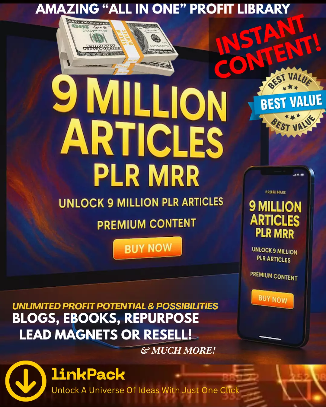 9 Million PLR Articles