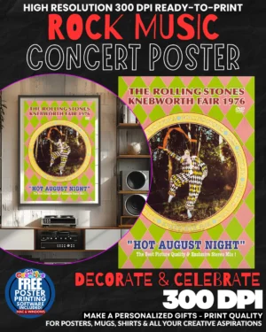Rolling Stones 9 Music Rock Concert Poster Wall Art