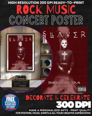 Slayer 9 Music Rock Concert Poster Wall Art