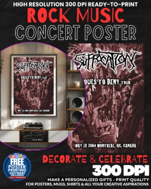 Suffocation 1 Music Rock Concert Poster Wall Art
