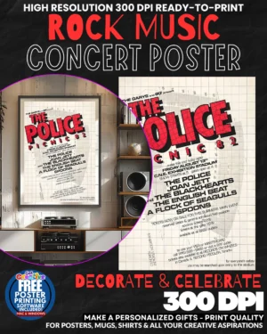 The Police 1 Music Rock Concert Poster Wall Art