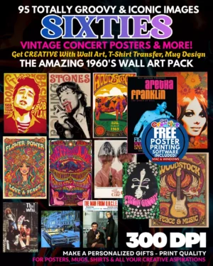The Amazing Sixties Wall Art Pack