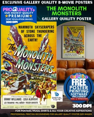 The Monolith Monsters - Gallery Quality B Movie Poster