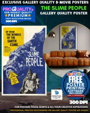 The Slime People- Gallery Quality B Movie Poster